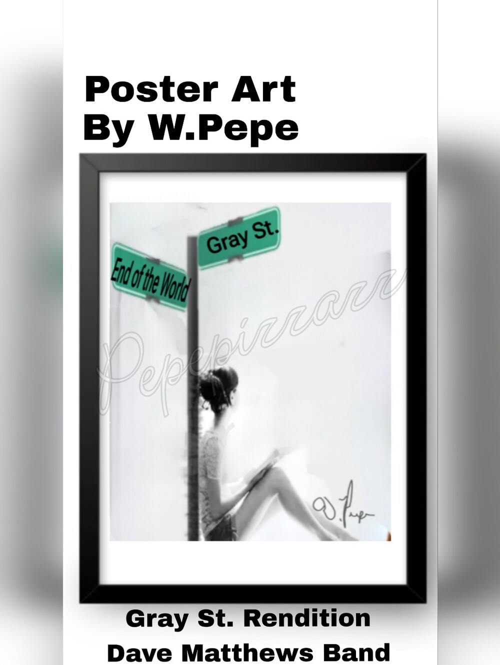 'Gray St. Rendition' Poster Art - Art By W Pepe    8.5x11 DMB